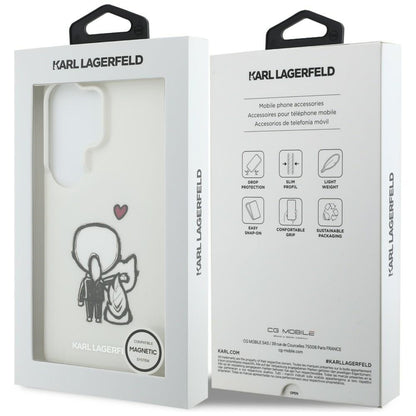 Karl Lagerfeld IML Karl&amp;Choupette MagSafe Case for Samsung Galaxy S26 Ultra - Transparent_7