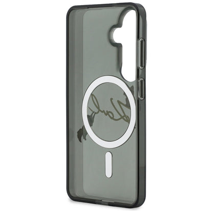 Karl Lagerfeld IML KC Script MagSafe Case for Samsung Galaxy S26 - Black_6