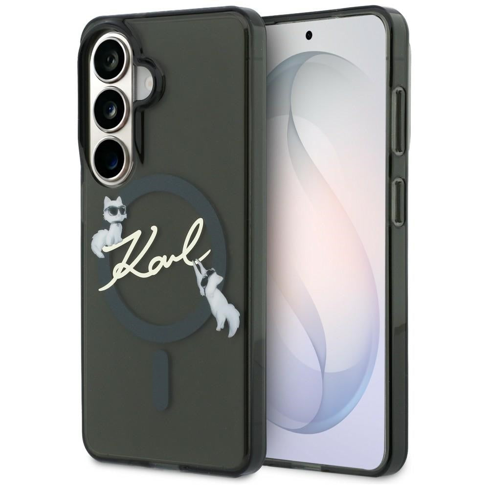 Karl Lagerfeld IML KC Script MagSafe Case for Samsung Galaxy S26 Plus - Black_0
