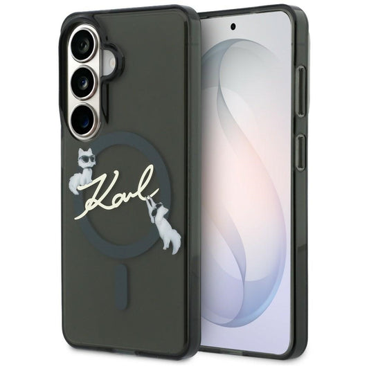 Karl Lagerfeld IML KC Script MagSafe Case for Samsung Galaxy S26 Plus - Black_0