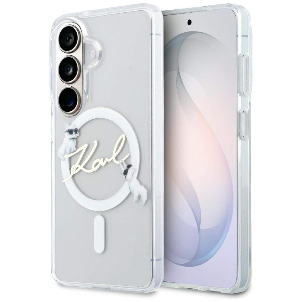 Karl Lagerfeld IML KC Script MagSafe Case for Samsung Galaxy S26 Plus - Transparent_0