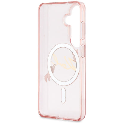 Karl Lagerfeld IML KC Script MagSafe Case for Samsung Galaxy S26 - Pink_6