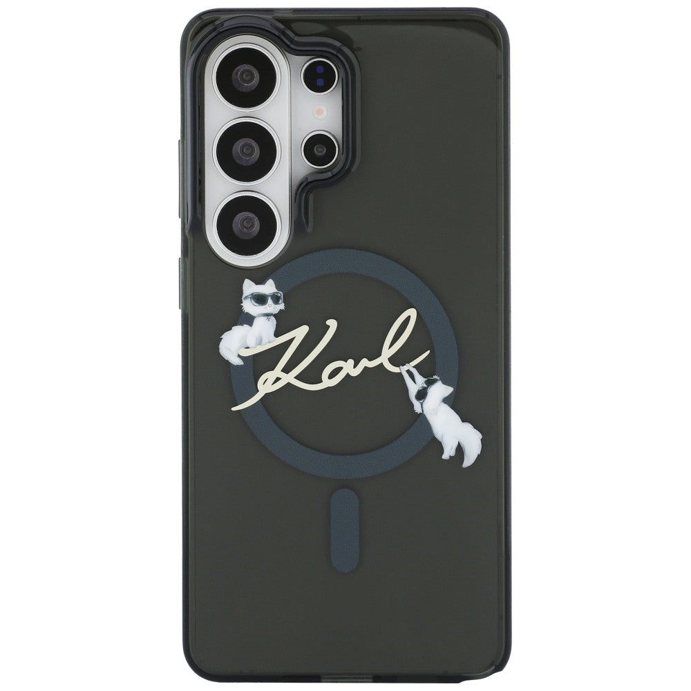 Karl Lagerfeld IML KC Script MagSafe Case for Samsung Galaxy S26 Ultra - Black_2