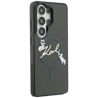 Karl Lagerfeld IML KC Script MagSafe Case for Samsung Galaxy S26 Ultra - Black_3