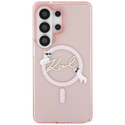 Karl Lagerfeld IML KC Script MagSafe Case for Samsung Galaxy S26 Ultra - Pink_2
