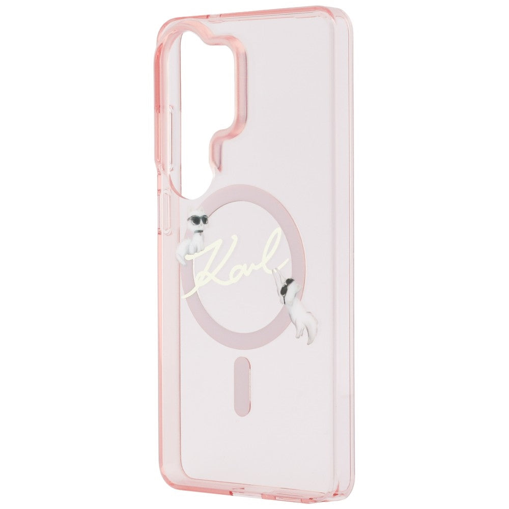 Karl Lagerfeld IML KC Script MagSafe Case for Samsung Galaxy S26 Ultra - Pink_5