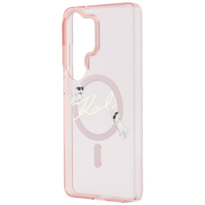 Karl Lagerfeld IML KC Script MagSafe Case for Samsung Galaxy S26 Ultra - Pink_5