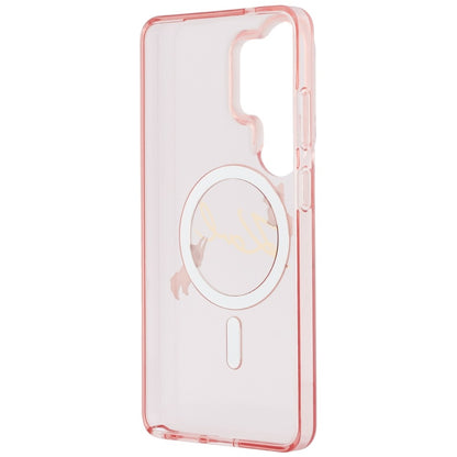 Karl Lagerfeld IML KC Script MagSafe Case for Samsung Galaxy S26 Ultra - Pink_6