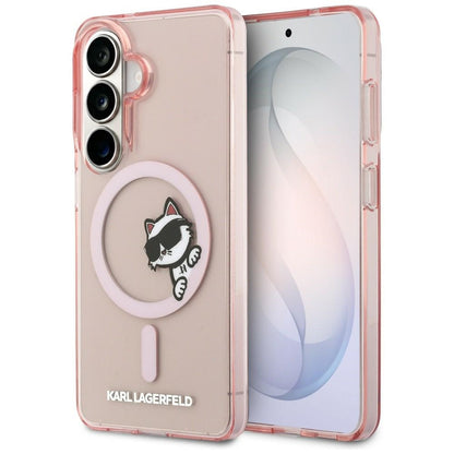 Karl Lagerfeld IML Peekaboo Choupette MagSafe Case for Samsung Galaxy S26 - Pink_0