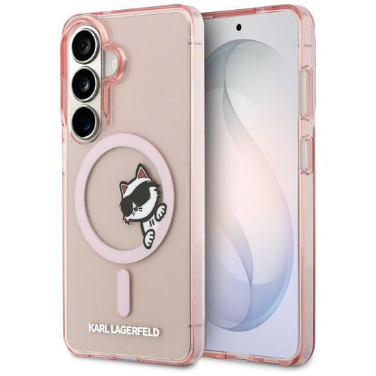 Karl Lagerfeld IML Peekaboo Choupette MagSafe Case for Samsung Galaxy S26 - Pink_0