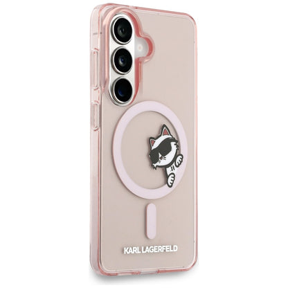 Karl Lagerfeld IML Peekaboo Choupette MagSafe Case for Samsung Galaxy S26 - Pink_3