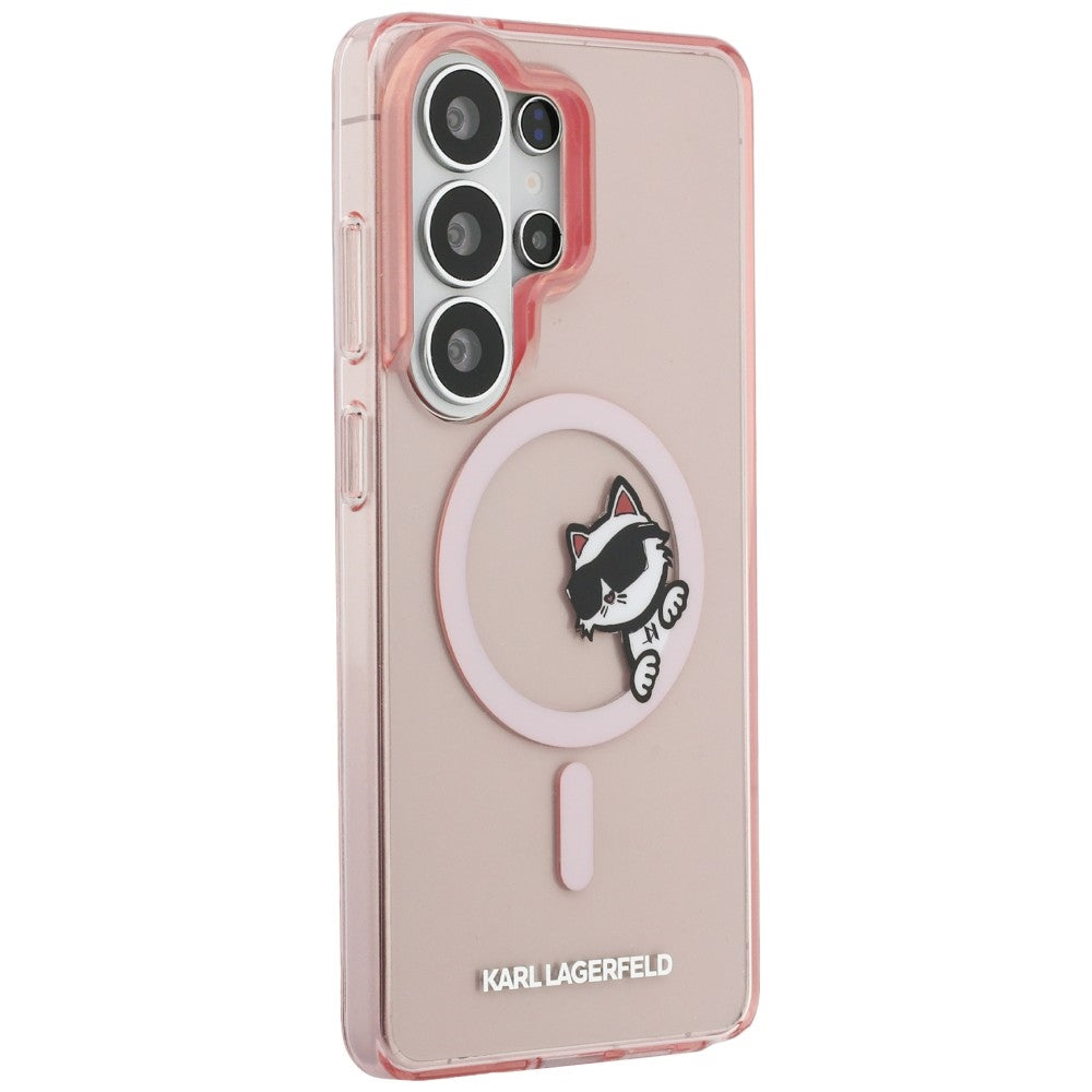 Karl Lagerfeld IML Peekaboo Choupette MagSafe Case for Samsung Galaxy S26 Ultra - Pink_3