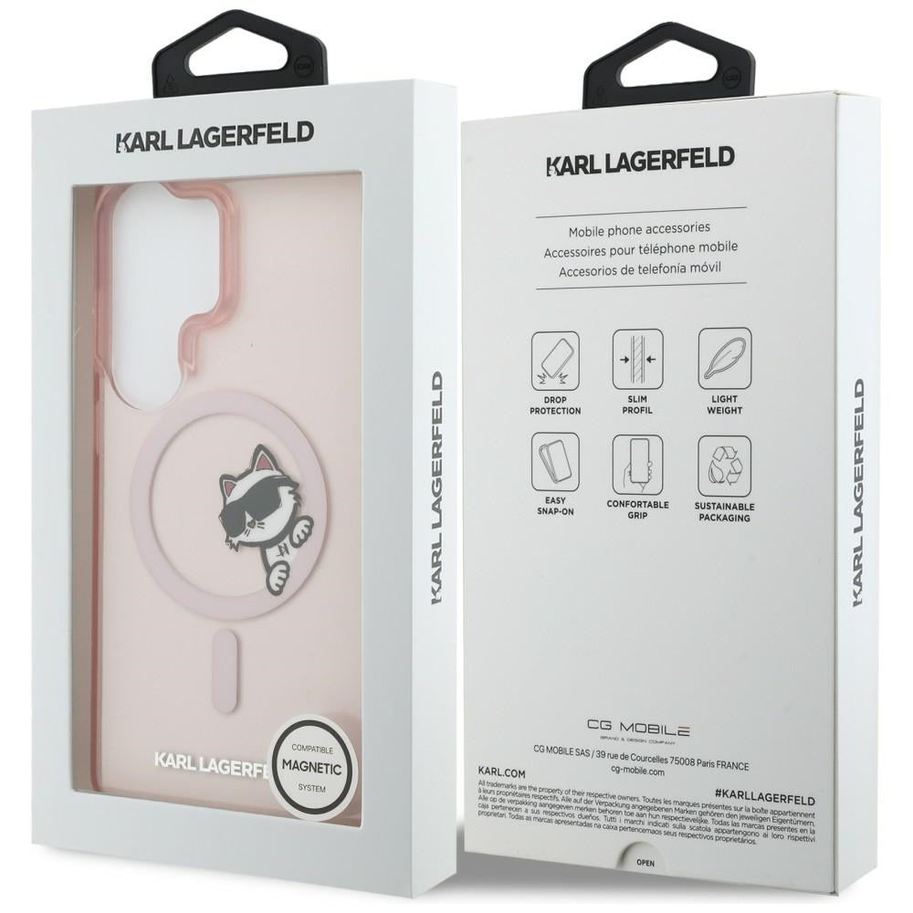 Karl Lagerfeld IML Peekaboo Choupette MagSafe Case for Samsung Galaxy S26 Ultra - Pink_7