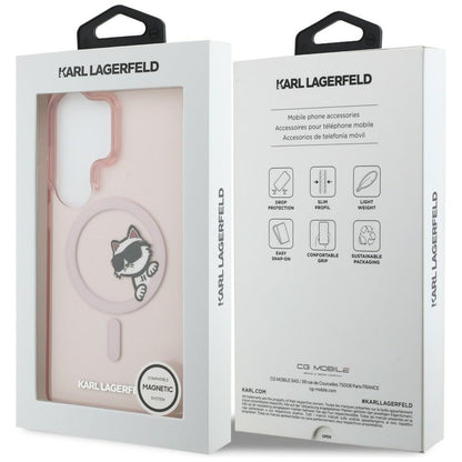 Karl Lagerfeld IML Peekaboo Choupette MagSafe Case for Samsung Galaxy S26 Ultra - Pink_7