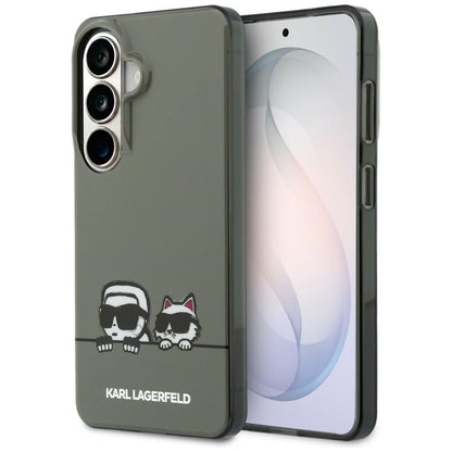 Karl Lagerfeld IML Peekaboo Karl&amp;Choupette MagSafe Case for Samsung Galaxy S26 - Black_0