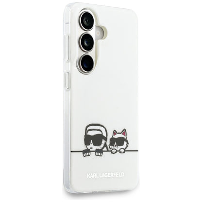 Karl Lagerfeld IML Peekaboo Karl&amp;Choupette MagSafe Case for Samsung Galaxy S26 Plus - Transparent_2