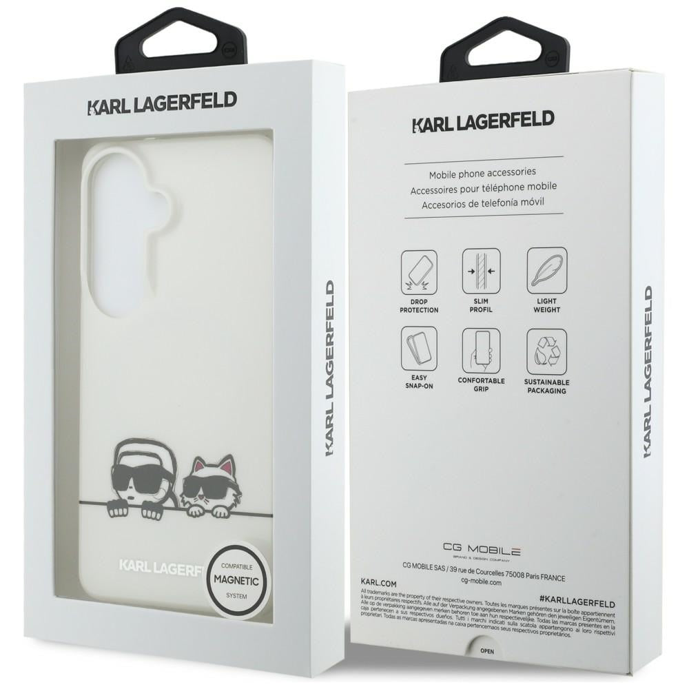 Karl Lagerfeld IML Peekaboo Karl&amp;Choupette MagSafe Case for Samsung Galaxy S26 Plus - Transparent_6