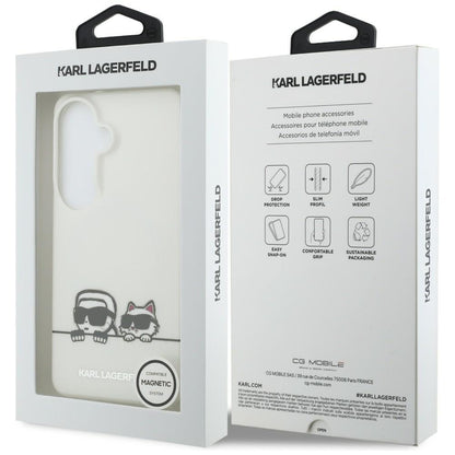 Karl Lagerfeld IML Peekaboo Karl&amp;Choupette MagSafe Case for Samsung Galaxy S26 Plus - Transparent_6