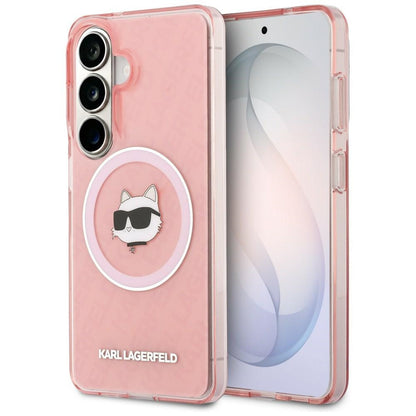 Karl Lagerfeld IML Repeated Choupette MagSafe Case for Samsung Galaxy S26 Plus - Pink_0