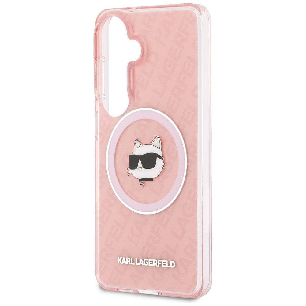 Karl Lagerfeld IML Repeated Choupette MagSafe Case for Samsung Galaxy S26 Plus - Pink_5