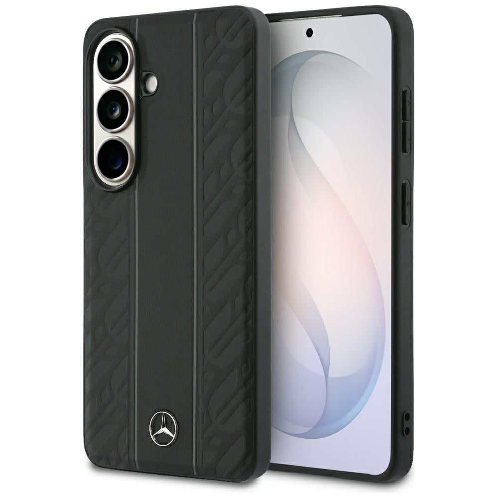 Mercedes Laurel Leaves Vertical Stripes MagSafe Case for Samsung Galaxy S26 - Black_0