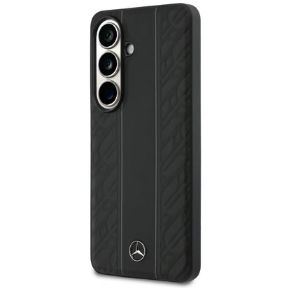 Mercedes Laurel Leaves Vertical Stripes MagSafe Case for Samsung Galaxy S26 - Black_1