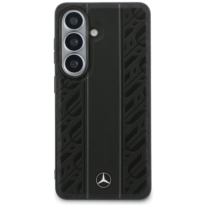 Mercedes Laurel Leaves Vertical Stripes MagSafe Case for Samsung Galaxy S26 - Black_2