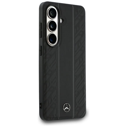 Mercedes Laurel Leaves Vertical Stripes MagSafe Case for Samsung Galaxy S26 - Black_3