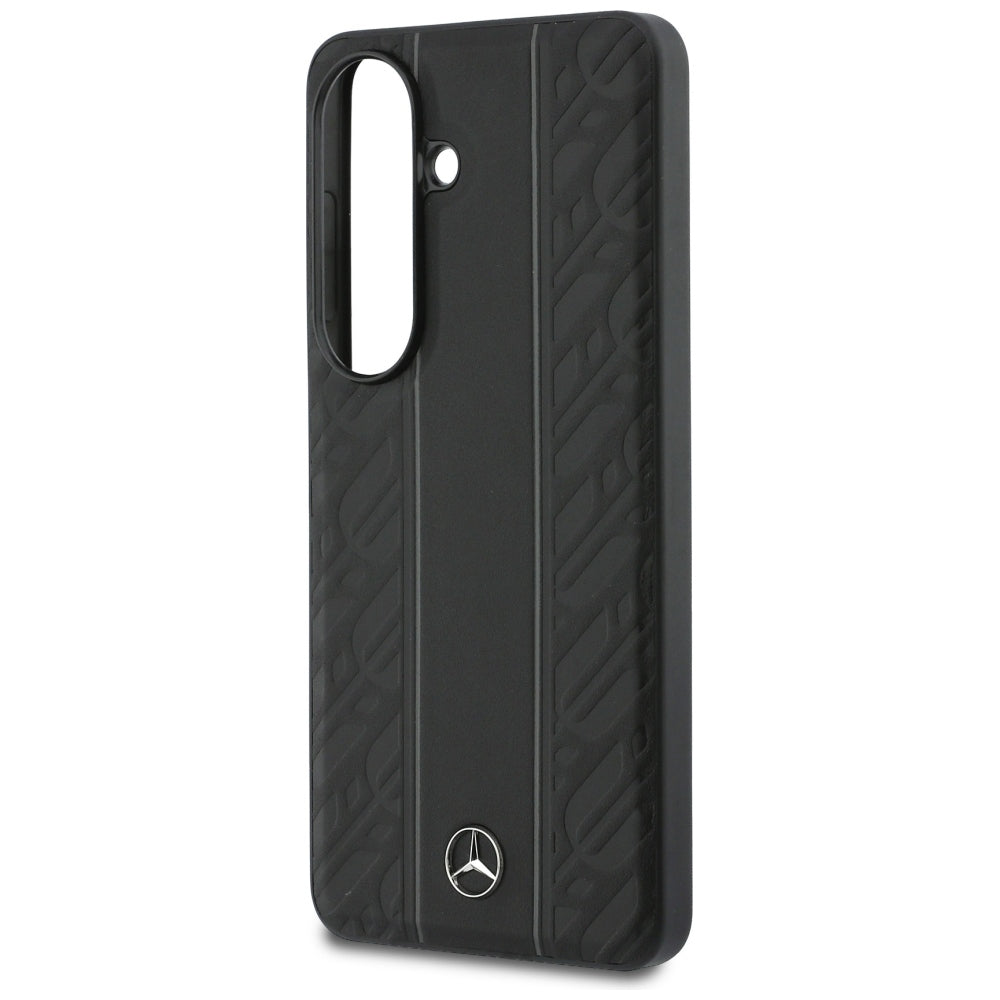 Mercedes Laurel Leaves Vertical Stripes MagSafe Case for Samsung Galaxy S26 - Black_5