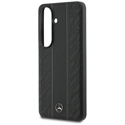Mercedes Laurel Leaves Vertical Stripes MagSafe Case for Samsung Galaxy S26 - Black_5
