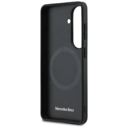 Mercedes Laurel Leaves Vertical Stripes MagSafe Case for Samsung Galaxy S26 - Black_6