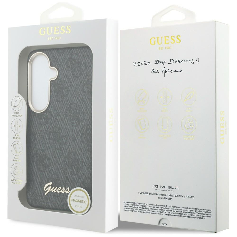 Guess 4G Script MagSafe Case for Samsung Galaxy S26 - Black_7