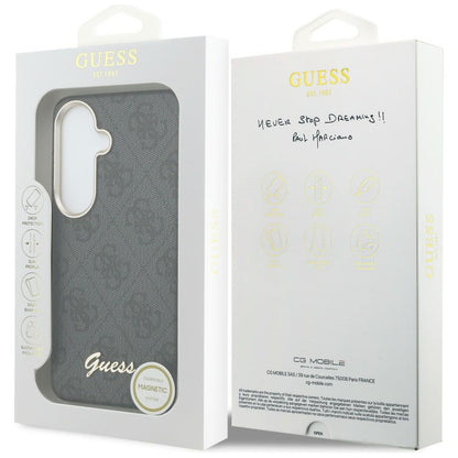 Guess 4G Script MagSafe Case for Samsung Galaxy S26 - Black_7