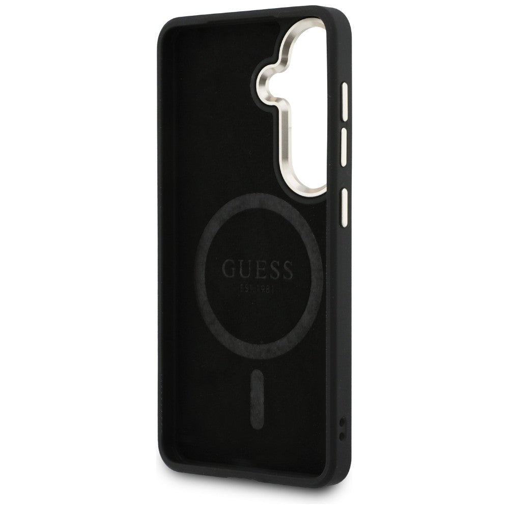 Guess 4G Embossed Ring MagSafe case for Samsung Galaxy S26 - black_6