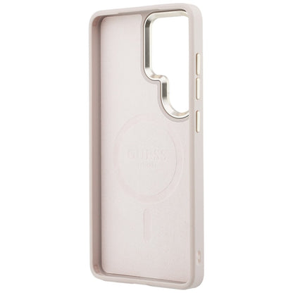 Guess 4G Embossed Ring MagSafe Case for Samsung Galaxy S26 Ultra - Pink_6