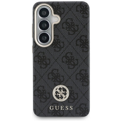 Guess 4G Rhinestone Round Logo MagSafe Case for Samsung Galaxy S26 - Black_2