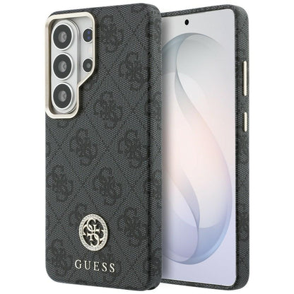 Guess 4G Rhinestone Round Logo MagSafe Case for Samsung Galaxy S26 Ultra - Black_0