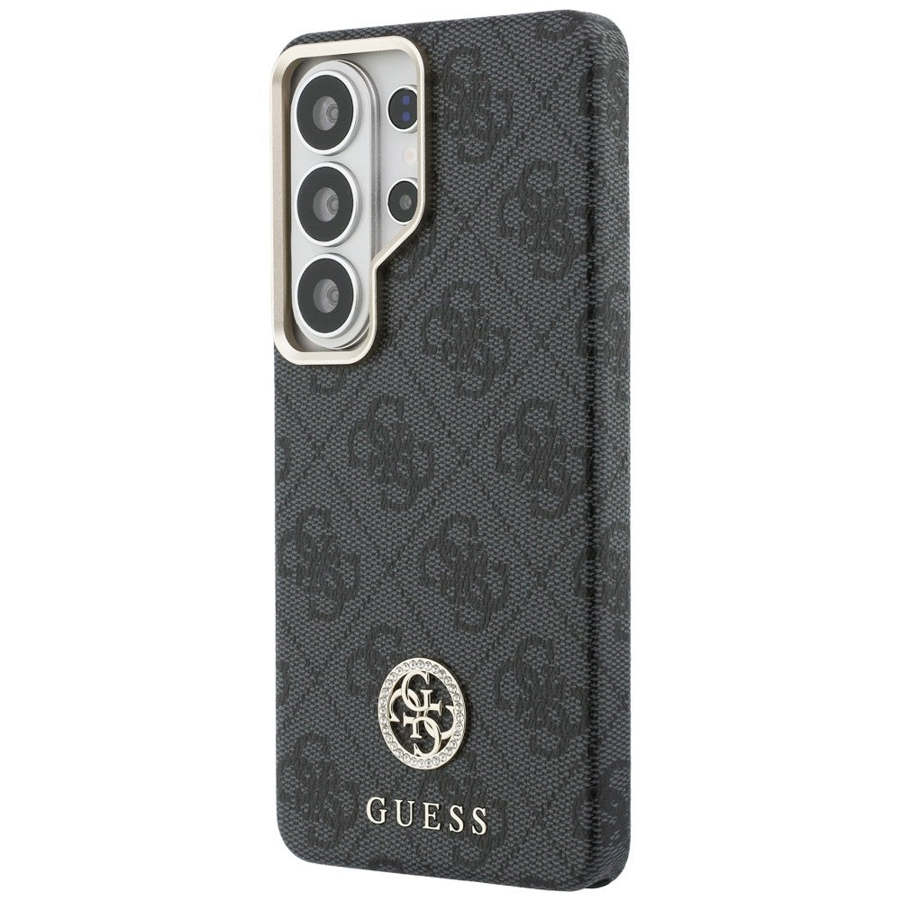 Guess 4G Rhinestone Round Logo MagSafe Case for Samsung Galaxy S26 Ultra - Black_1