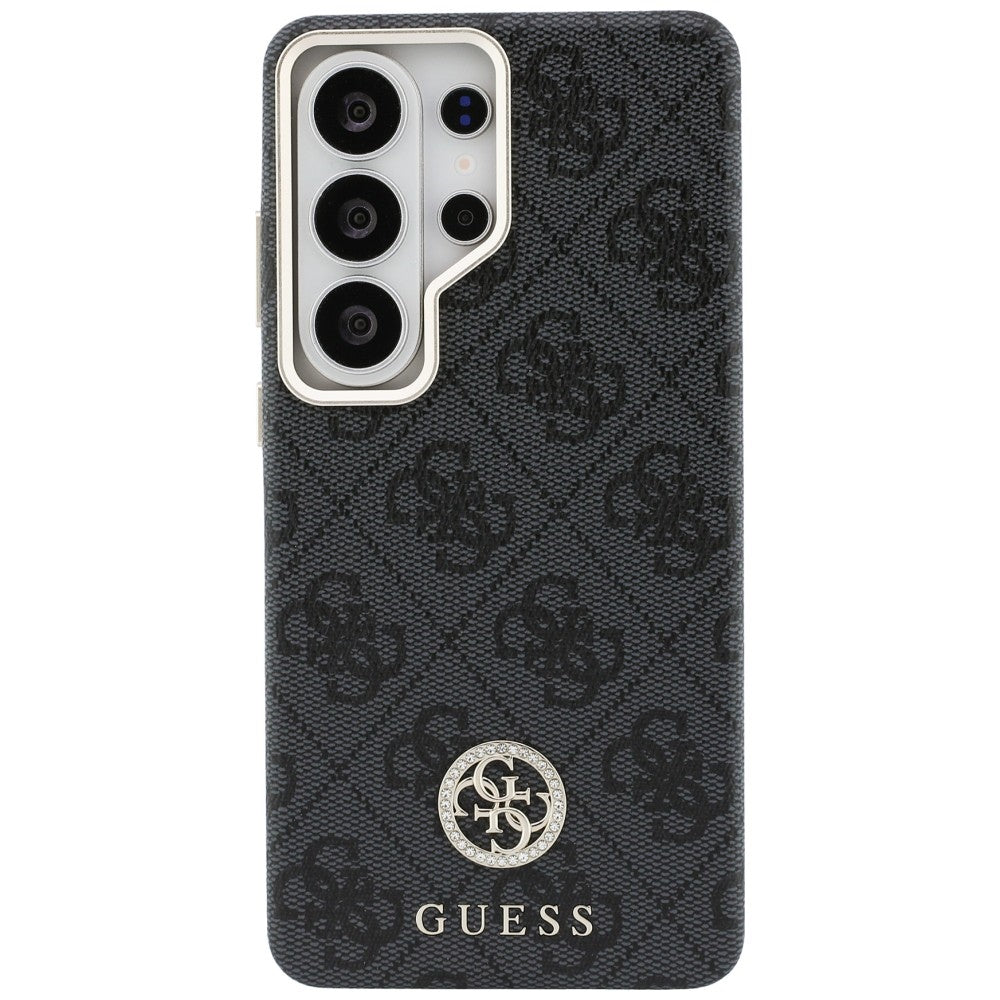 Guess 4G Rhinestone Round Logo MagSafe Case for Samsung Galaxy S26 Ultra - Black_2
