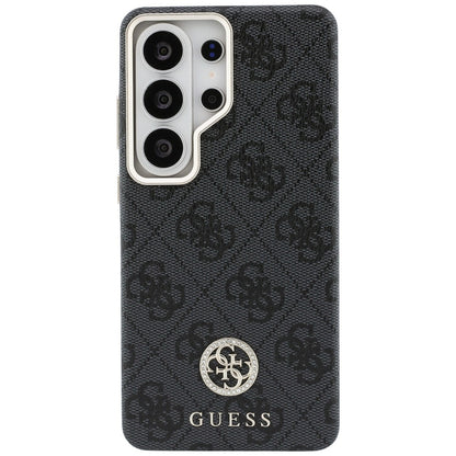 Guess 4G Rhinestone Round Logo MagSafe Case for Samsung Galaxy S26 Ultra - Black_2