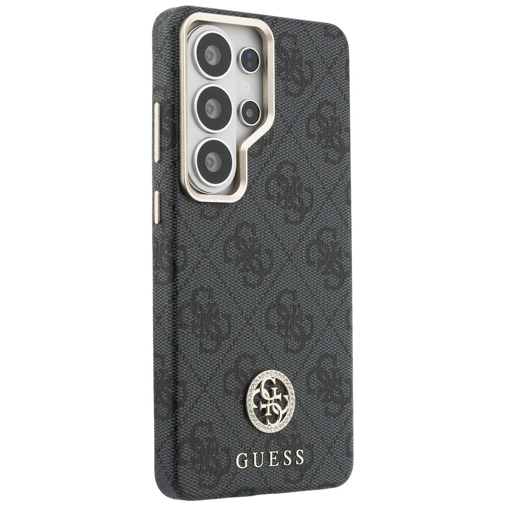 Guess 4G Rhinestone Round Logo MagSafe Case for Samsung Galaxy S26 Ultra - Black_3
