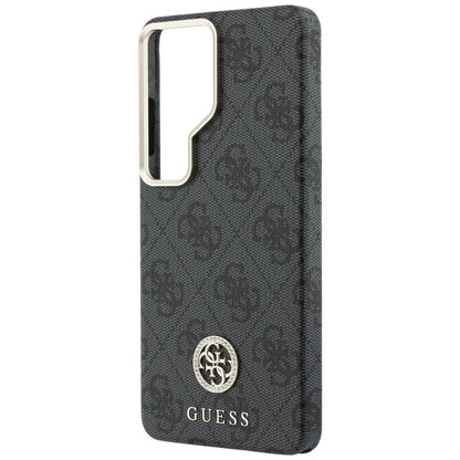 Guess 4G Rhinestone Round Logo MagSafe Case for Samsung Galaxy S26 Ultra - Black_5