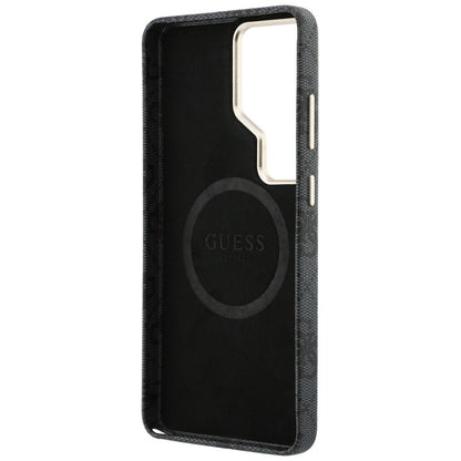 Guess 4G Rhinestone Round Logo MagSafe Case for Samsung Galaxy S26 Ultra - Black_6