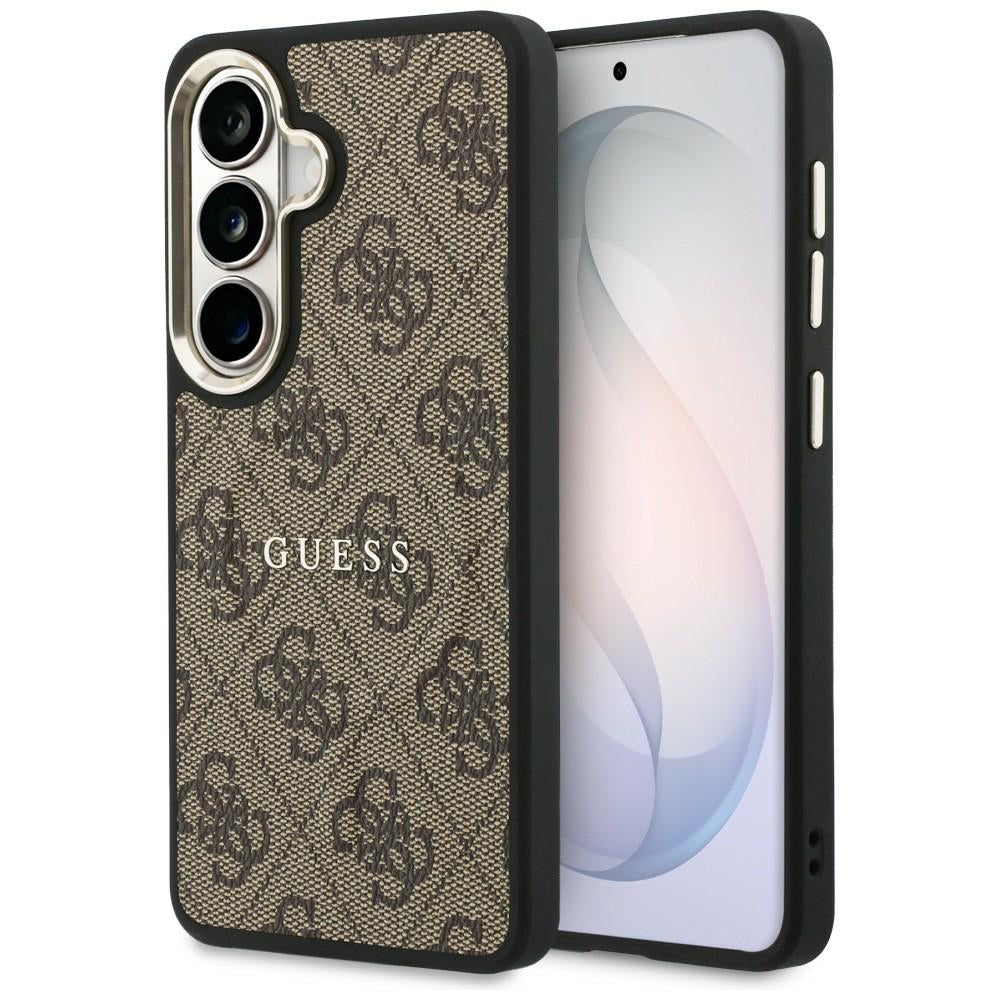 Etui Guess 4G Embossed Ring MagSafe na Samsung Galaxy S26 - brązowe_0