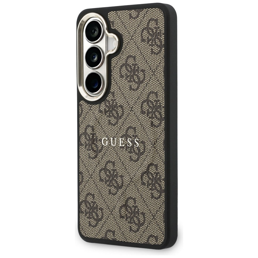 Etui Guess 4G Embossed Ring MagSafe na Samsung Galaxy S26 - brązowe_1