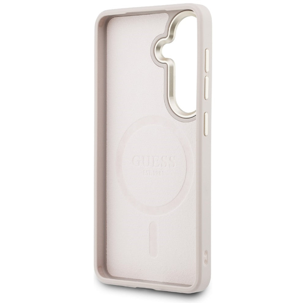 Guess 4G Embossed Ring MagSafe Case for Samsung Galaxy S26+ - pink_6