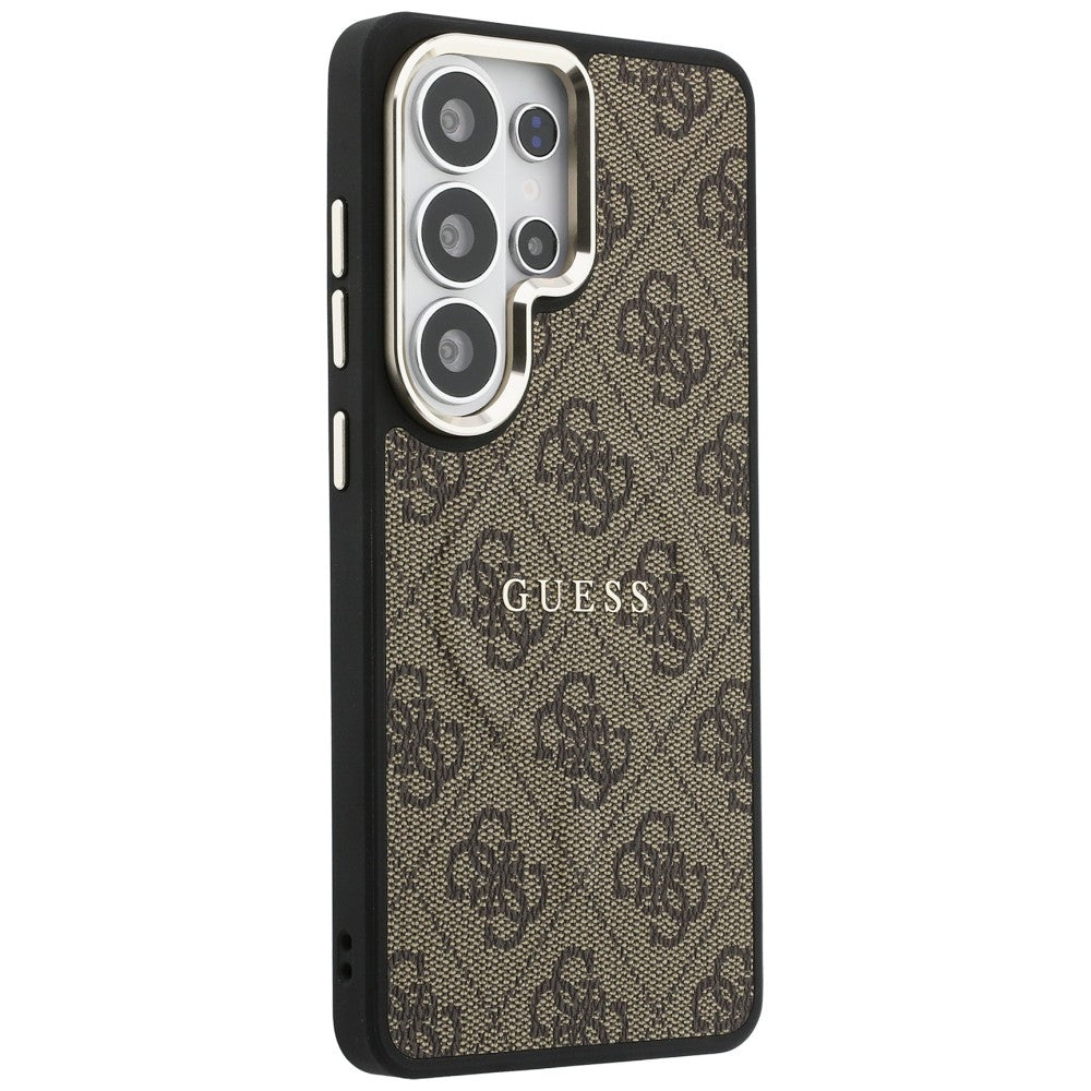 Etui Guess 4G Embossed Ring MagSafe na Samsung Galaxy S26 Ultra - brązowe_3
