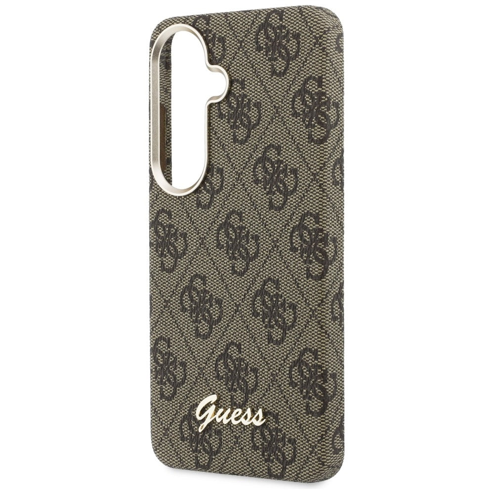 Etui Guess 4G Script MagSafe na Samsung Galaxy S26 - brązowe_5