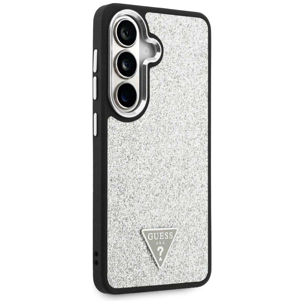 Etui Guess Fixed Glitter Triangle MagSafe na Samsung Galaxy S26 - srebrne_3