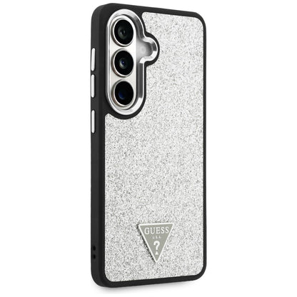 Etui Guess Fixed Glitter Triangle MagSafe na Samsung Galaxy S26 - srebrne_3